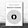 Vampire Weekend Oxford Comma Vinyl Record Decorative Wall Art Gift Song Lyric Print