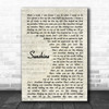 Gabrielle Sunshine Vintage Script Song Lyric Music Wall Art Print