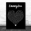 Vance Joy Emmylou Black Heart Decorative Wall Art Gift Song Lyric Print