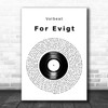 Volbeat For Evigt Vinyl Record Decorative Wall Art Gift Song Lyric Print