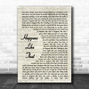 Granger Smith Happens Like That Vintage Script Song Lyric Music Wall Art Print