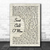 Guns N' Roses Sweet Child O' Mine Vintage Script Song Lyric Music Wall Art Print