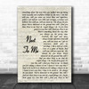 Imagine Dragons Next To Me Song Lyric Vintage Script Music Wall Art Print