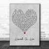 You Me At Six Lived A Lie Grey Heart Decorative Wall Art Gift Song Lyric Print