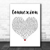 ZAYN Connexion White Heart Decorative Wall Art Gift Song Lyric Print