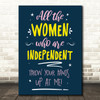 Destiny's Child Independent Women Typography Music Song Lyric Wall Art Print