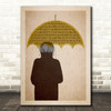 Rihanna Umbrella Yellow Umbrella Full s Music Song Lyric Wall Art Print