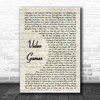 Lana Del Rey Video Games Vintage Script Song Lyric Music Wall Art Print