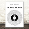 Lyfe Jennings It Must Be Nice Vinyl Record Song Lyric Print