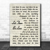 Let There Be Love Nat King Cole Song Lyric Vintage Script Music Wall Art Print