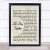 Let's Stay Together Al Green Script Song Lyric Music Wall Art Print