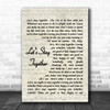 Let's Stay Together Al Green Script Song Lyric Music Wall Art Print