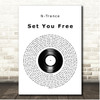 N-Trance Set You Free Vinyl Record Song Lyric Print
