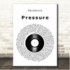 Paramore Pressure Vinyl Record Song Lyric Print