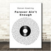 Ronan Keating Forever Ain't Enough Vinyl Record Song Lyric Print