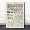 Mama Cass Elliot Make Your Own Kind Of Music Vintage Script Song Lyric Music Wall Art Print