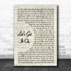 Marvin Gaye Let's Get It On Vintage Script Song Lyric Music Wall Art Print