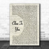 Maxi Priest Close To You Vintage Script Song Lyric Music Wall Art Print