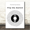 The Rolling Stones Flip the Switch Vinyl Record Song Lyric Print