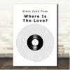 Black Eyed Peas Where Is The Love Vinyl Record Song Lyric Print