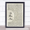 Ocean Colour Scene Get Blown Away Song Lyric Vintage Script Music Wall Art Print