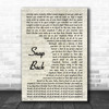 Old Dominion Snap Back Song Lyric Vintage Script Music Wall Art Print