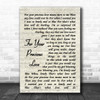 Otis Redding For Your Precious Love Vintage Script Song Lyric Music Wall Art Print