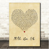 Limp Bizkit It'll Be Ok Vintage Heart Song Lyric Print