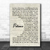 Patience Take That Song Lyric Vintage Script Music Wall Art Print