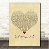 Madness Embarrassment Vintage Heart Song Lyric Print