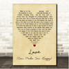Mercy Love (Can Make You Happy) Vintage Heart Song Lyric Print