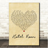 Richard Hawley Hotel Room Vintage Heart Song Lyric Print