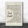 Simply Beautiful Al Green Script Song Lyric Music Wall Art Print