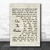 Somewhere Over The Rainbow Judy Garland Song Lyric Vintage Script Music Wall Art Print