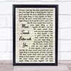 Stardust Music Sounds Better with You Vintage Script Song Lyric Music Wall Art Print