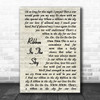 Stevie Wonder Ribbon In The Sky Vintage Script Song Lyric Music Wall Art Print