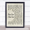 Street Spirit (Fade Out) Radiohead Script Song Lyric Music Wall Art Print