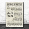 Sunny Sweeney Grow Old With Me Song Lyric Vintage Script Music Wall Art Print