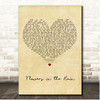 The Move Flowers in the Rain Vintage Heart Song Lyric Print