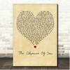 Tim Minchin The Absence Of You Vintage Heart Song Lyric Print