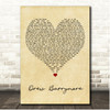 Bryce Vine Drew Barrymore Vintage Heart Song Lyric Print