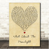 Cher What About the Moonlight Vintage Heart Song Lyric Print