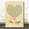 Collin Raye The Gift Vintage Heart Song Lyric Print