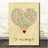 Diana Krall S Wonderful Vintage Heart Song Lyric Print