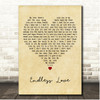 Diana Ross Endless Love Vintage Heart Song Lyric Print