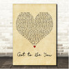 Don Broco Got to Be You Vintage Heart Song Lyric Print