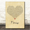 Emmas Imagination Focus Vintage Heart Song Lyric Print