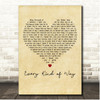 H.E.R. Every Kind of Way Vintage Heart Song Lyric Print