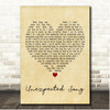 Andrew Lloyd Webber and Sarah Brightman Unexpected Song Vintage Heart Song Lyric Print