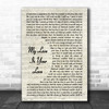 Whitney Houston My Love Is Your Love Song Lyric Vintage Script Music Wall Art Print